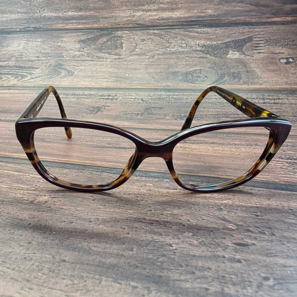 Coach HC6103 Oxblood Tortoise Varsity Stripe Cat Eye Eyeglass Frames 52-16-140